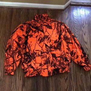 Blaze orange camo hunting jacket